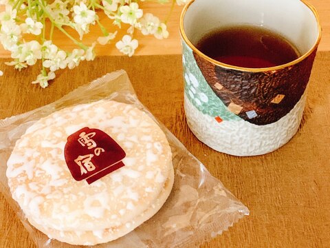 幸せおやつ♡お菓子とお茶（お煎餅）15